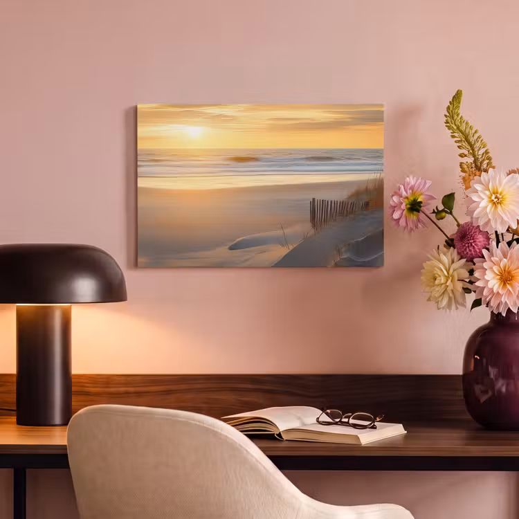 Canvas schilderij - Strand - Duinen - Zonsondergang — 4