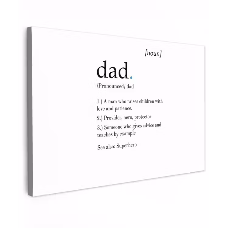 Canvas schilderij - Spreuken - Papa definitie - Quotes - Dad — 1