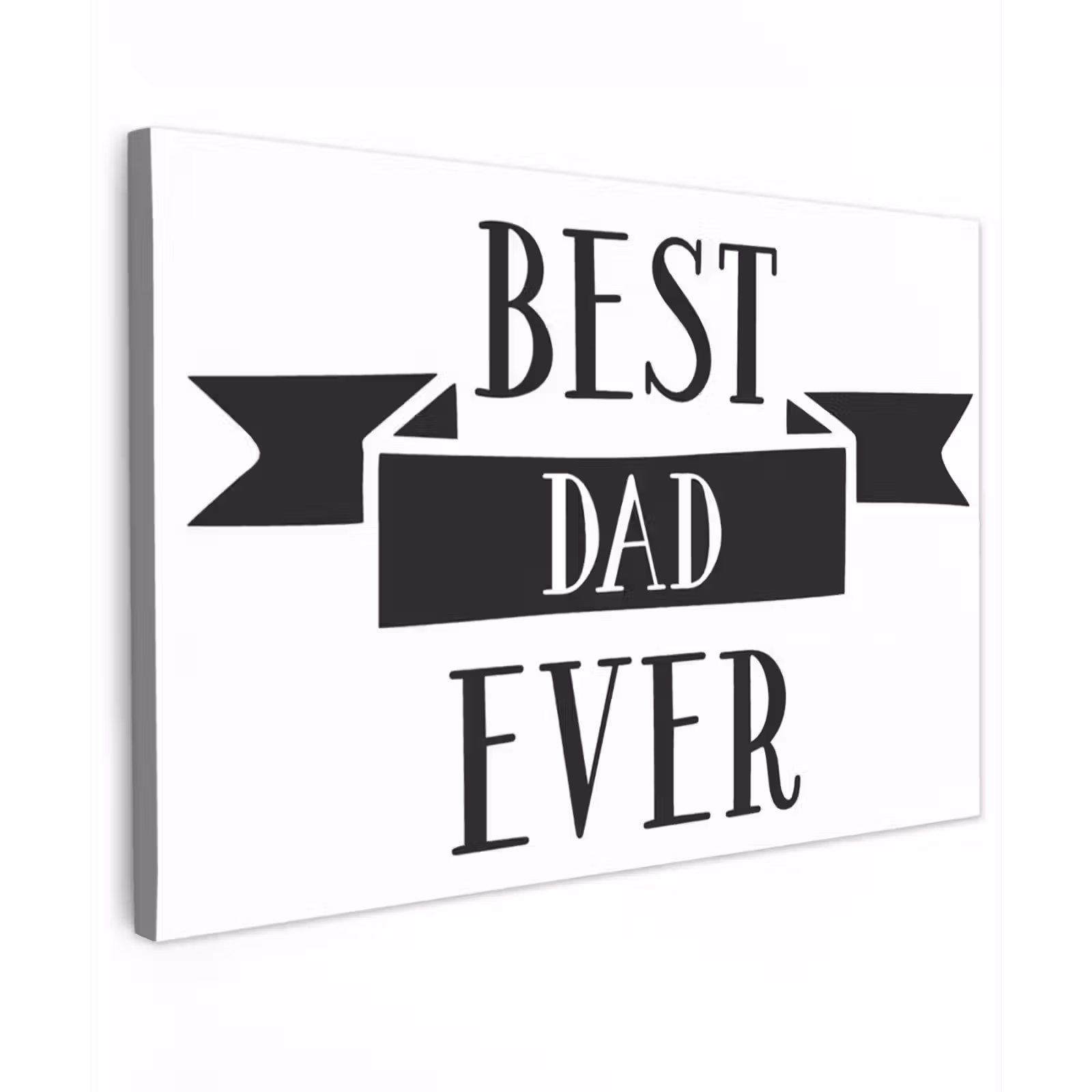 Canvas schilderij - Papa - Quote - Beste papa — 1