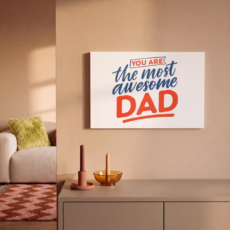 Canvas schilderij - Papa - Vaderdag - Spreuken — 2