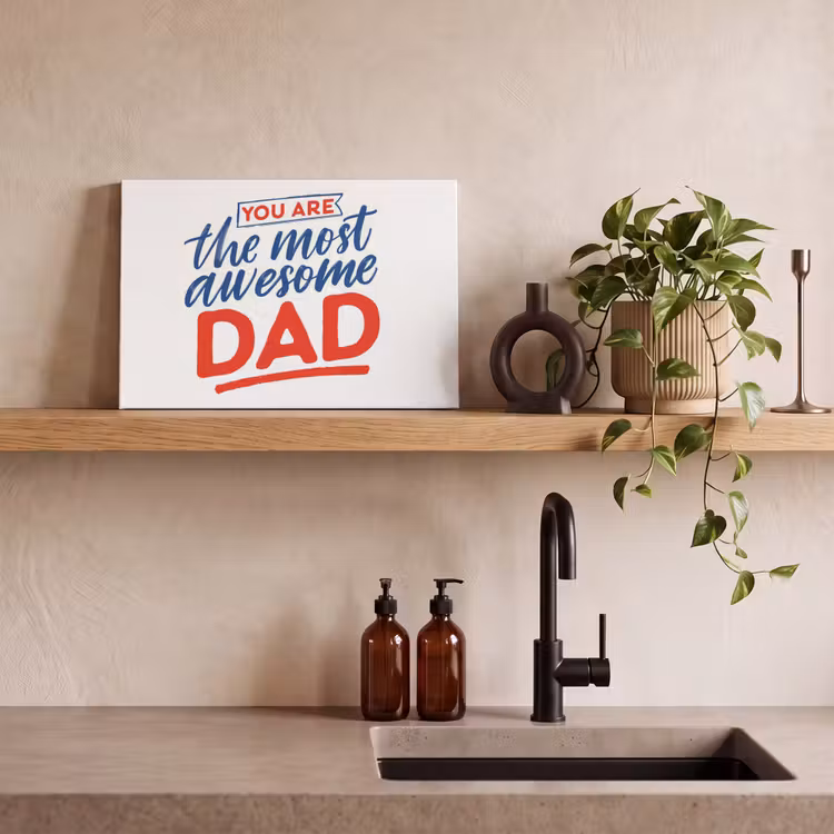 Canvas schilderij - Papa - Vaderdag - Spreuken — 3