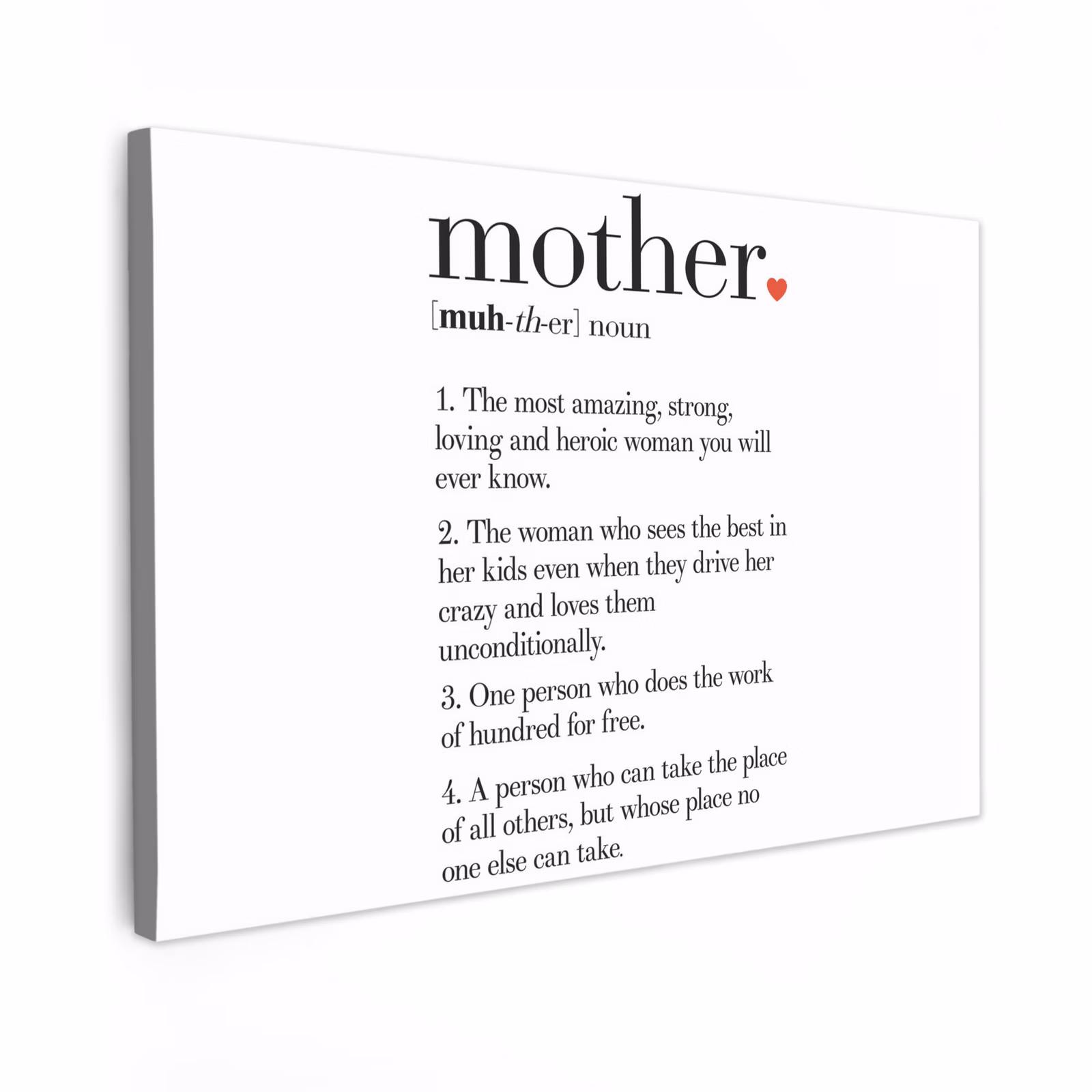 Canvas schilderij - Moeder definitie - Quotes - Mother - Spreuken — 1