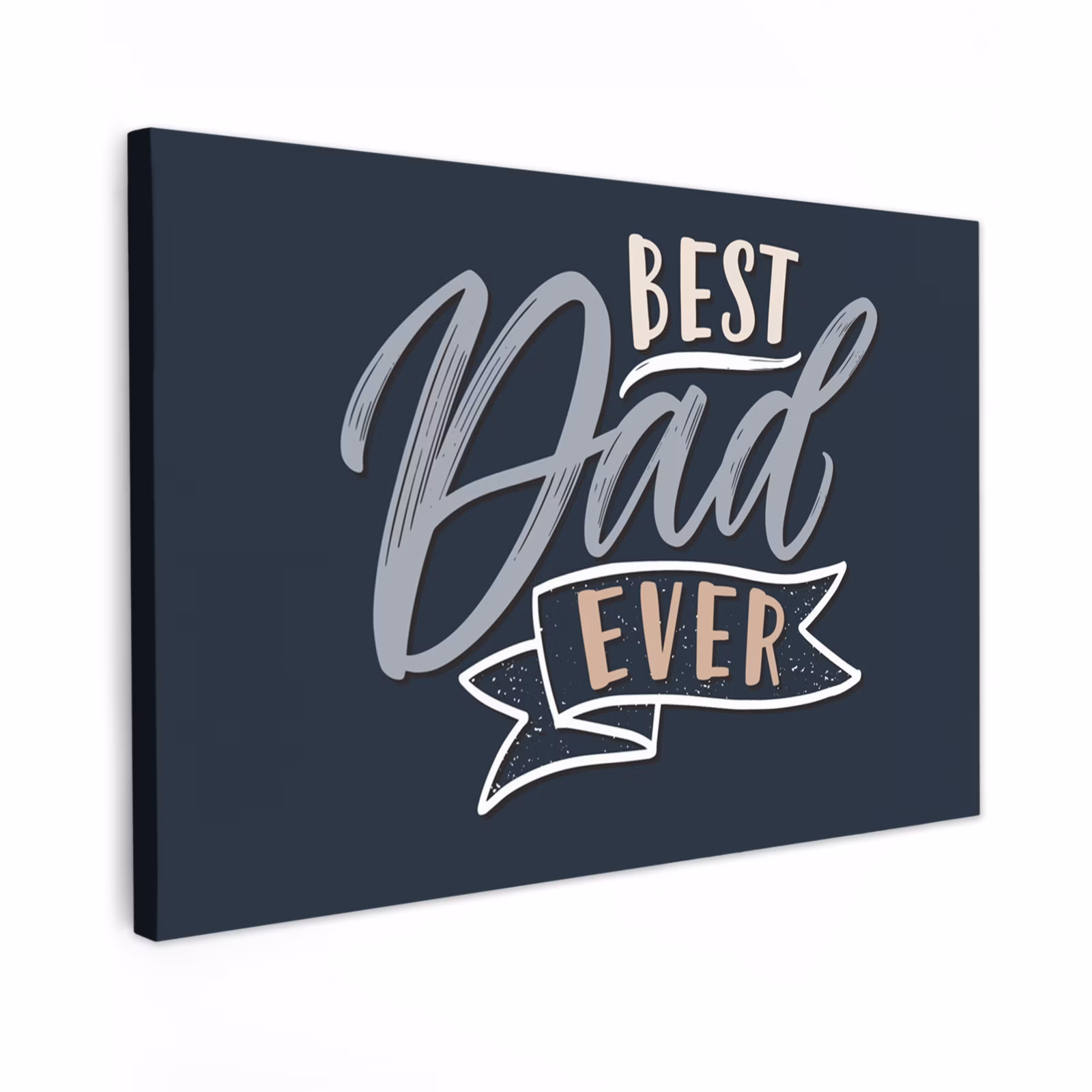Canvas schilderij - Quotes - Papa - Best dad ever - Spreuken — 1