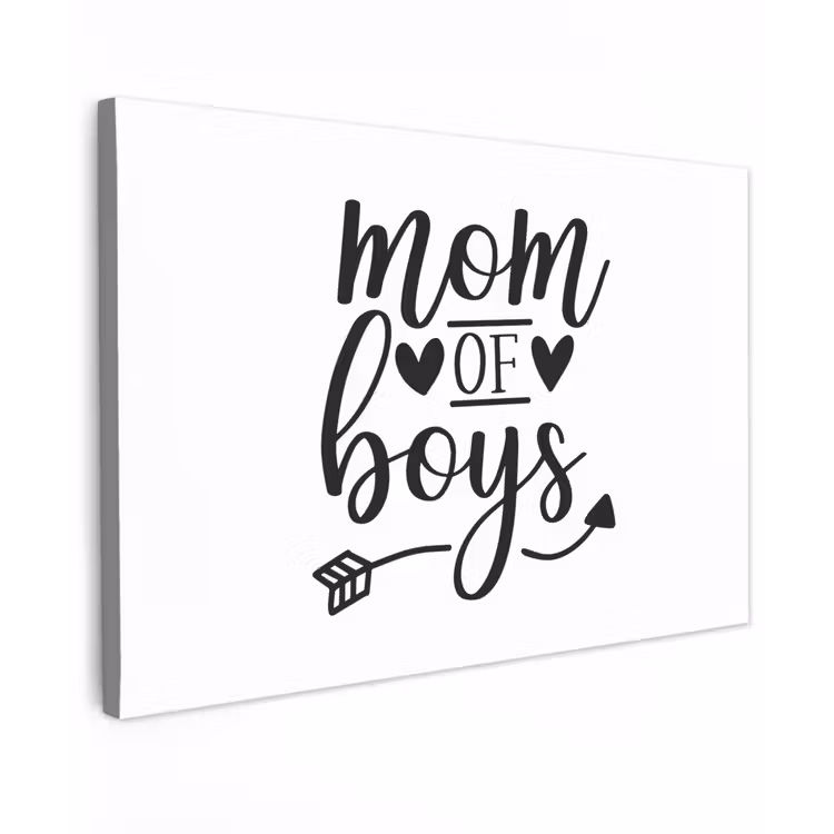 Canvas schilderij - Jongens - Moederdag - Quotes — 1