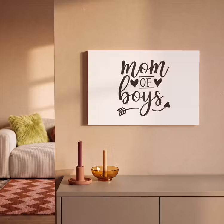 Canvas schilderij - Jongens - Moederdag - Quotes — 2