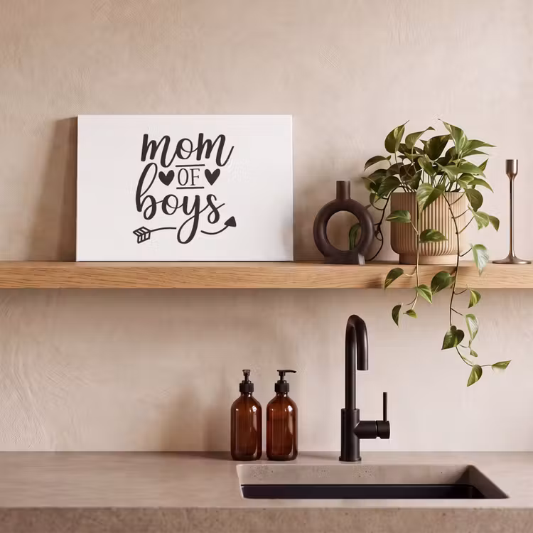 Canvas schilderij - Jongens - Moederdag - Quotes — 3