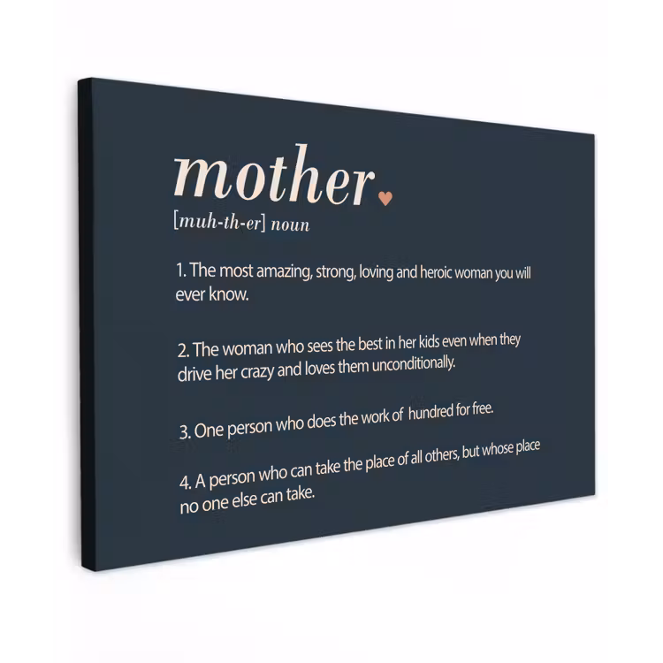 Canvas schilderij - Mama definitie - Mother - Quotes - Spreuken — 1