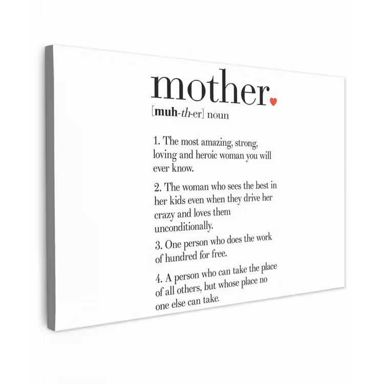Canvas schilderij - Moeder definitie - Quotes - Mother - Spreuken — 1