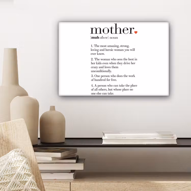 Canvas schilderij - Moeder definitie - Quotes - Mother - Spreuken — 5