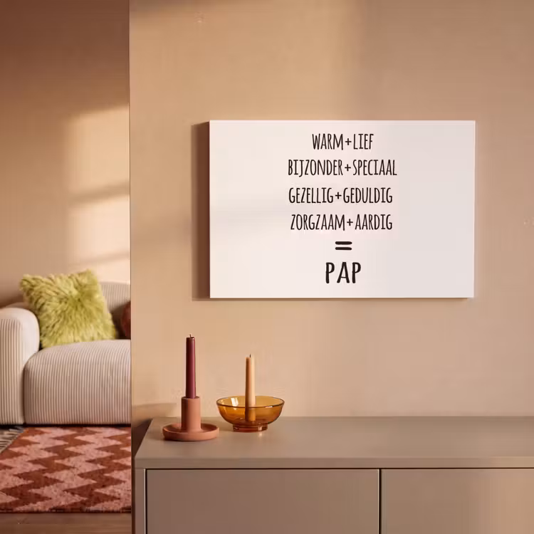 Canvas schilderij - Quotes - Pap definitie - Spreuken - Vader — 2