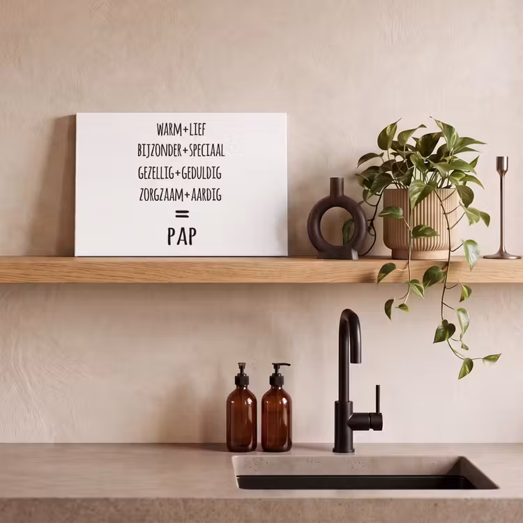 Canvas schilderij - Quotes - Pap definitie - Spreuken - Vader — 3
