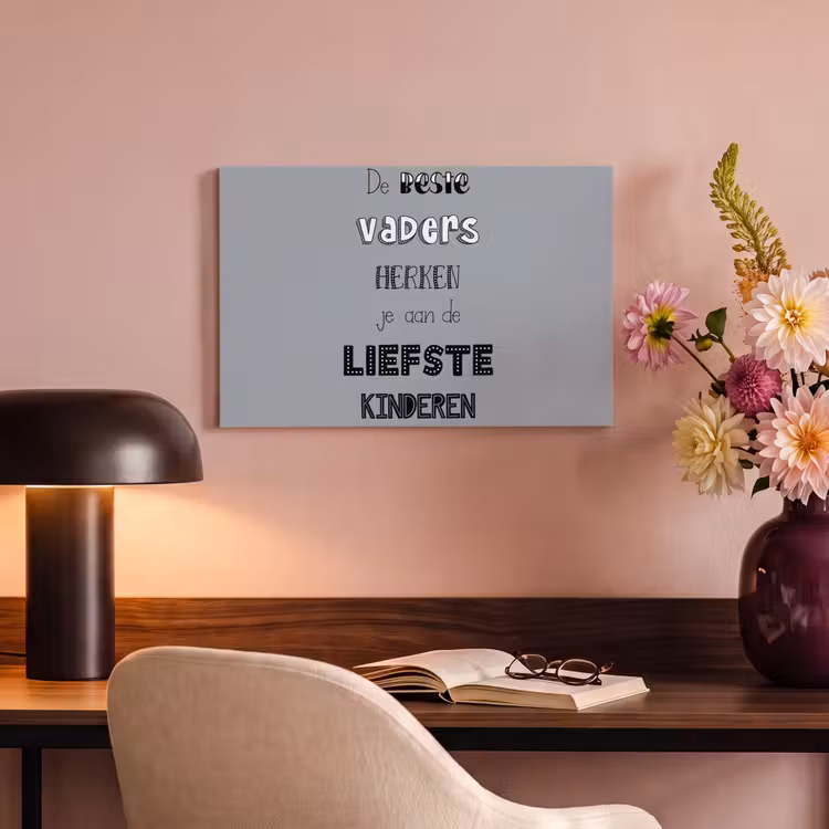Canvas schilderij - Vaderdag geschenk - Vader - Spreuken - De beste vaders - Quote — 4