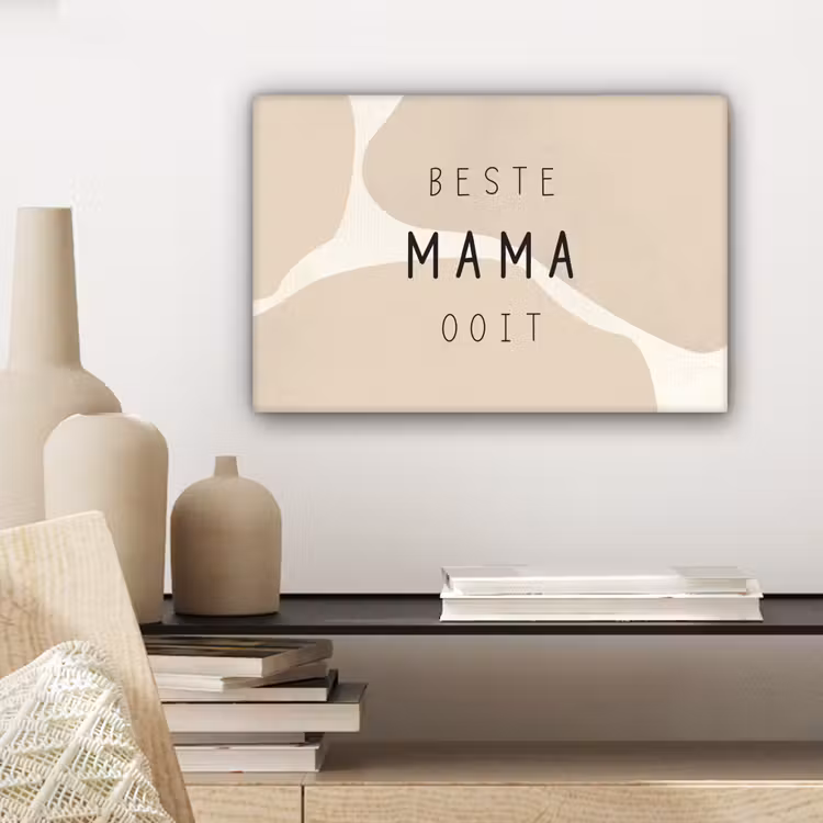 Canvas schilderij - Quotes - Beste mama ooit - Mama - Spreuken — 5