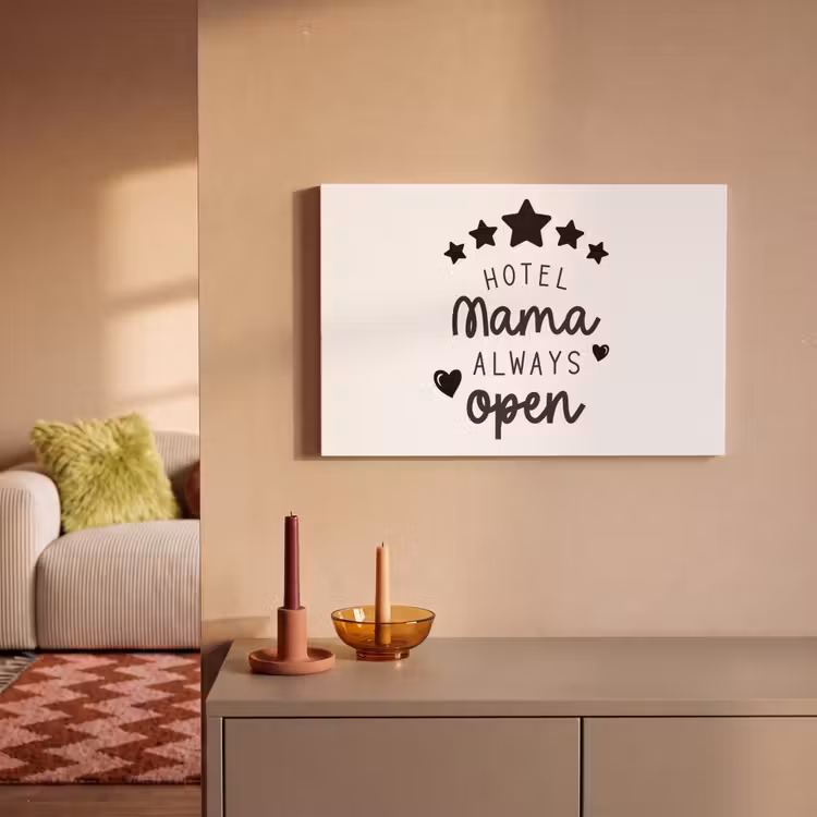 Canvas schilderij - Spreuken - Hotel mama always open - Mama - Quotes — 2