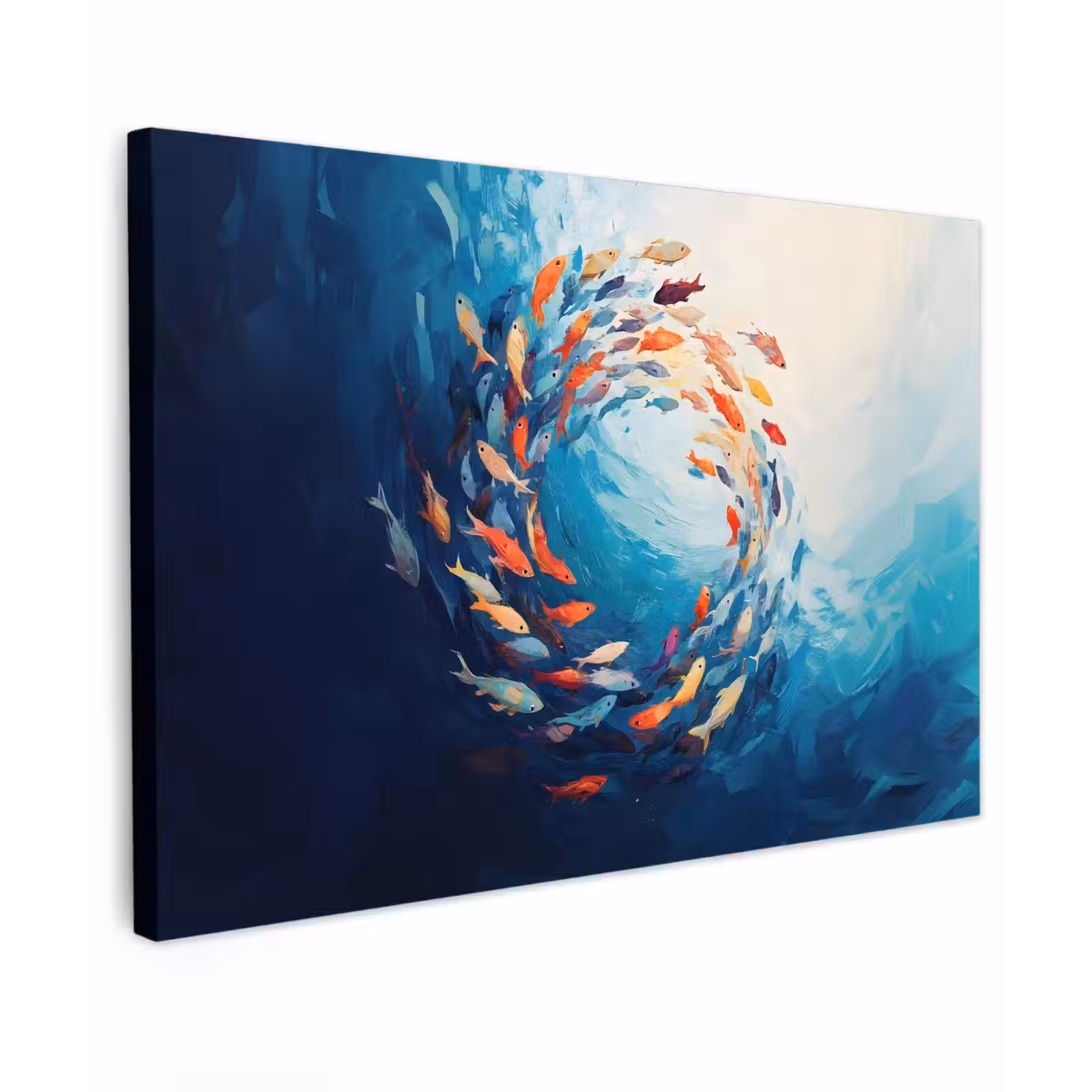 Canvas schilderij - Zee - Vissen - Kleurrijk - Dynamisch — 1