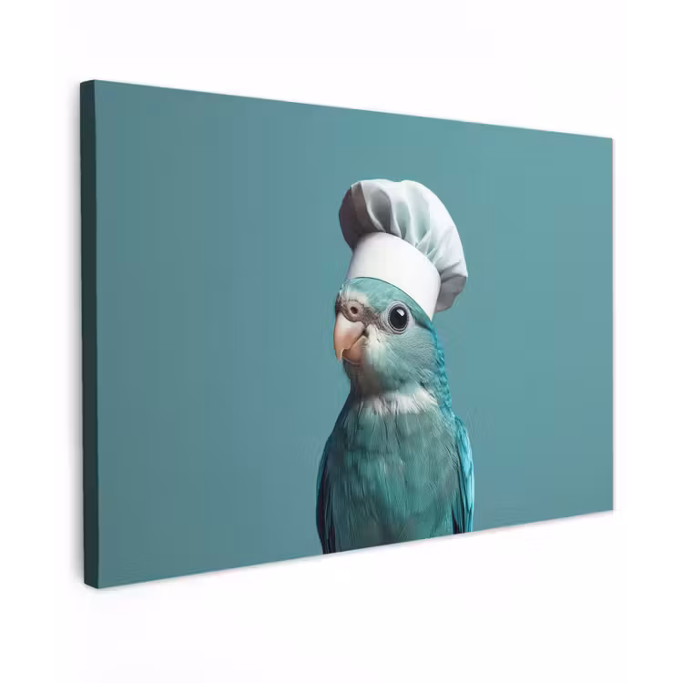 Canvas schilderij - Parkiet - Vogel - Koksmuts - Cute — 1