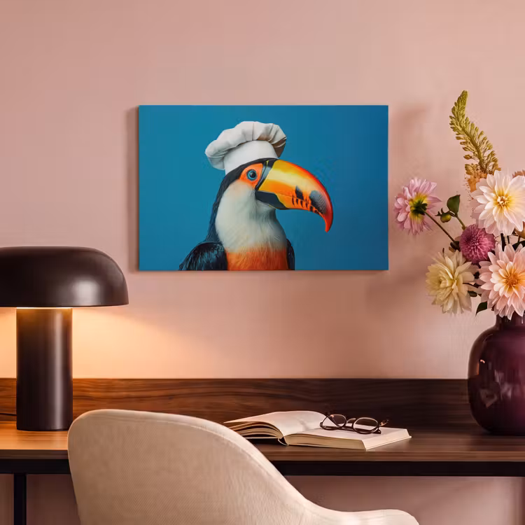 Canvas schilderij - Toekan - Papegaai - Vogel - Koksmuts — 4