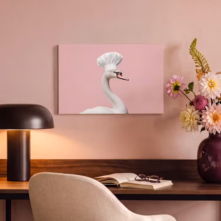 Canvas schilderij - Zwaan - Koksmuts - Mooi - Klassiek — 4