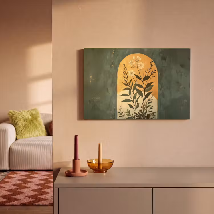 Canvas schilderij - Plant - Bloemen - Wit — 2
