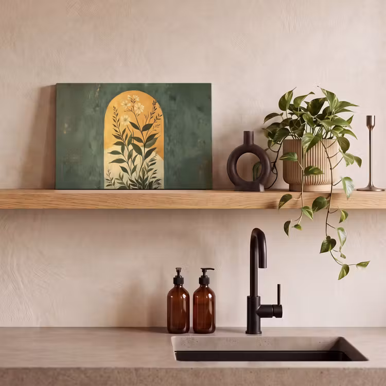 Canvas schilderij - Plant - Bloemen - Wit — 3
