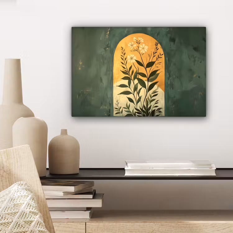 Canvas schilderij - Plant - Bloemen - Wit — 5
