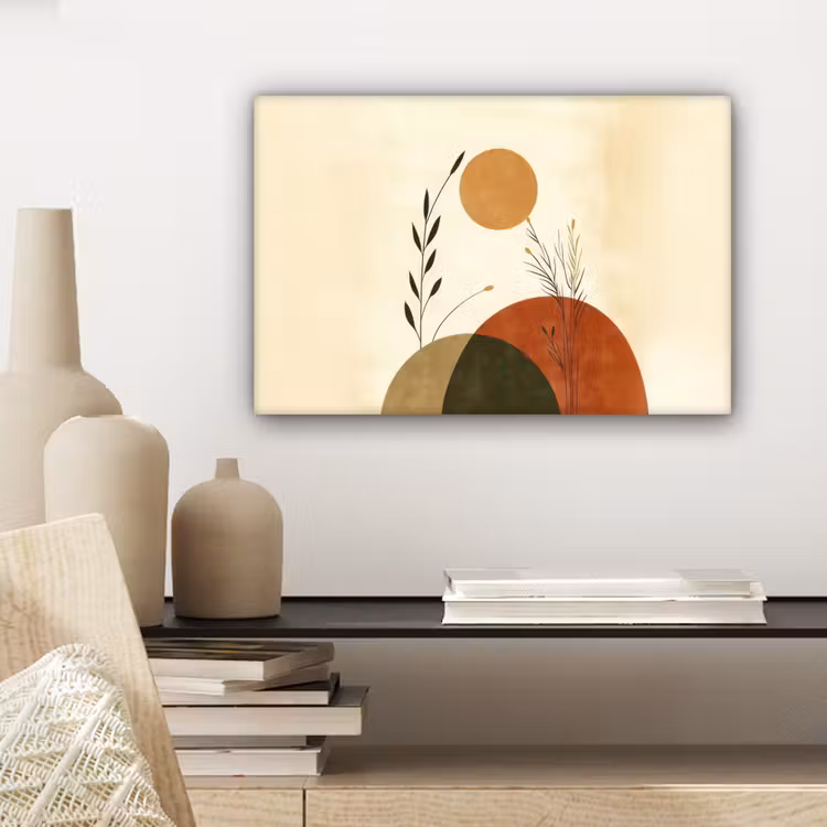 Canvas schilderij - Planten - Abstract - Vormen — 5
