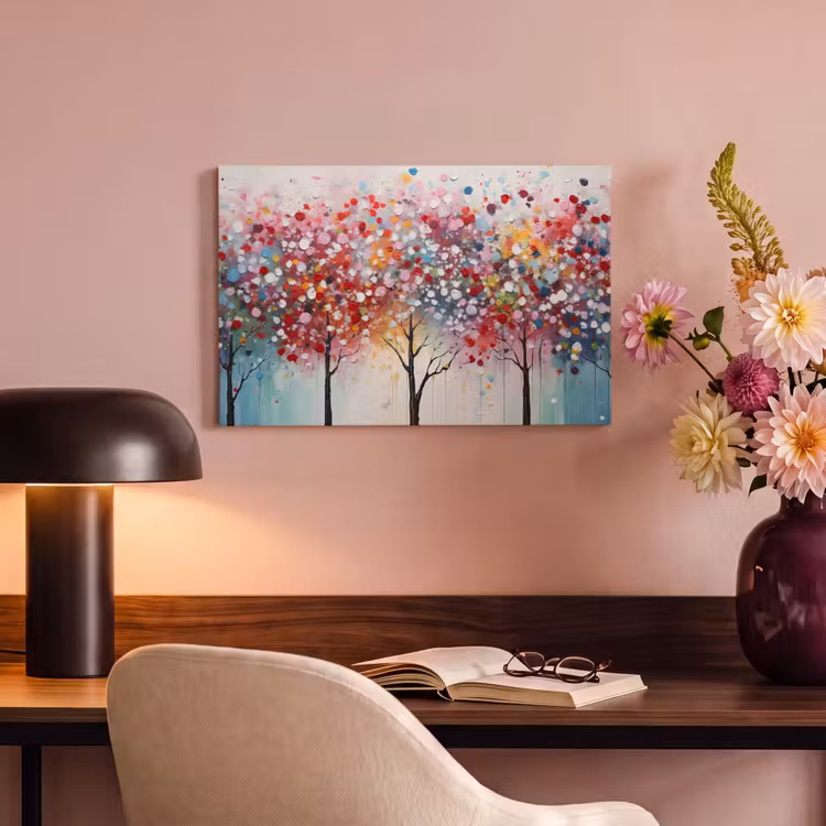 Canvas schilderij - Kunst - Bomen - Natuur - Acryl — 4