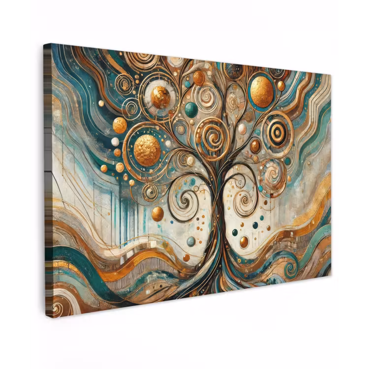 Canvas schilderij - Levensboom - Boom - Abstract - Modern — 1