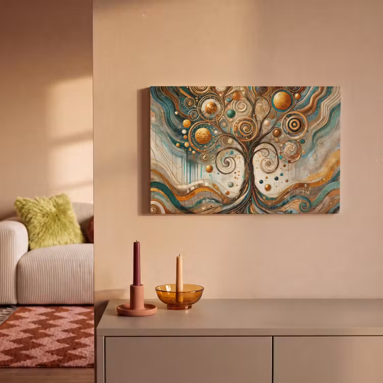 Canvas schilderij - Levensboom - Boom - Abstract - Modern — 2