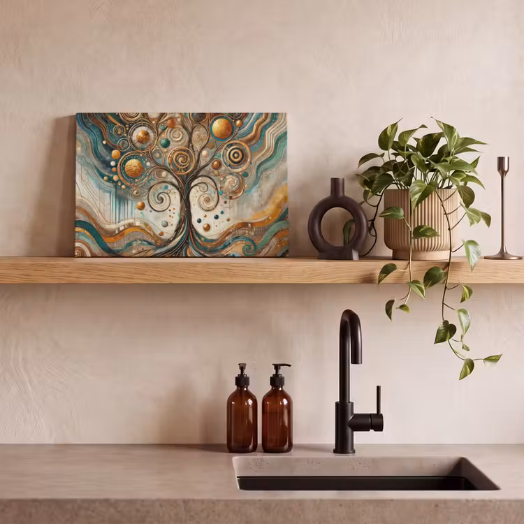Canvas schilderij - Levensboom - Boom - Abstract - Modern — 3