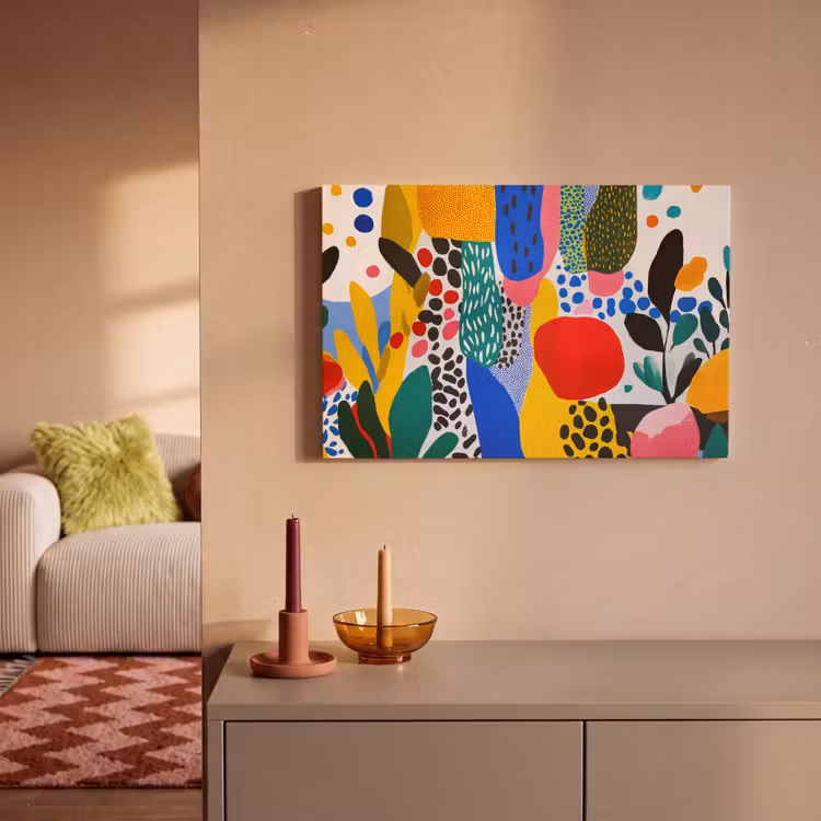 Canvas schilderij - Stippen - Vormen - Modern - Kleuren — 2