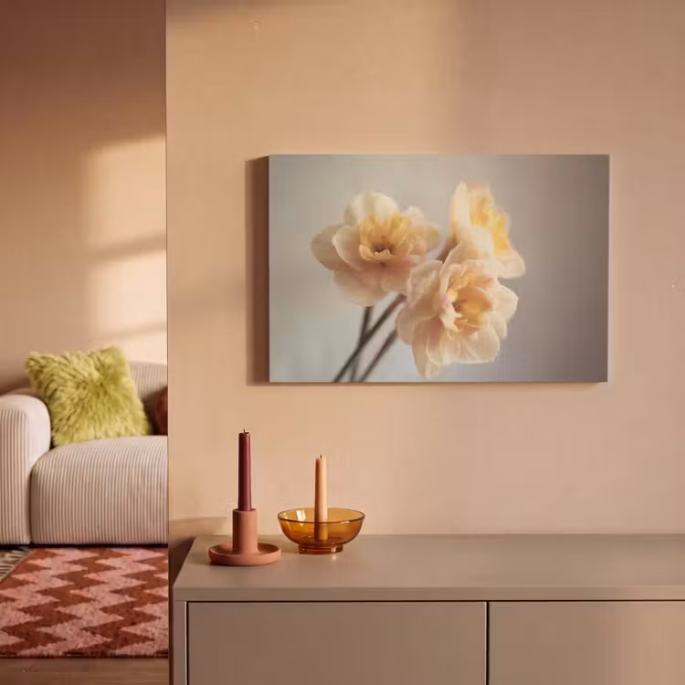 Canvas schilderij - Narcissen - Geel - Bloemblaadjes — 2