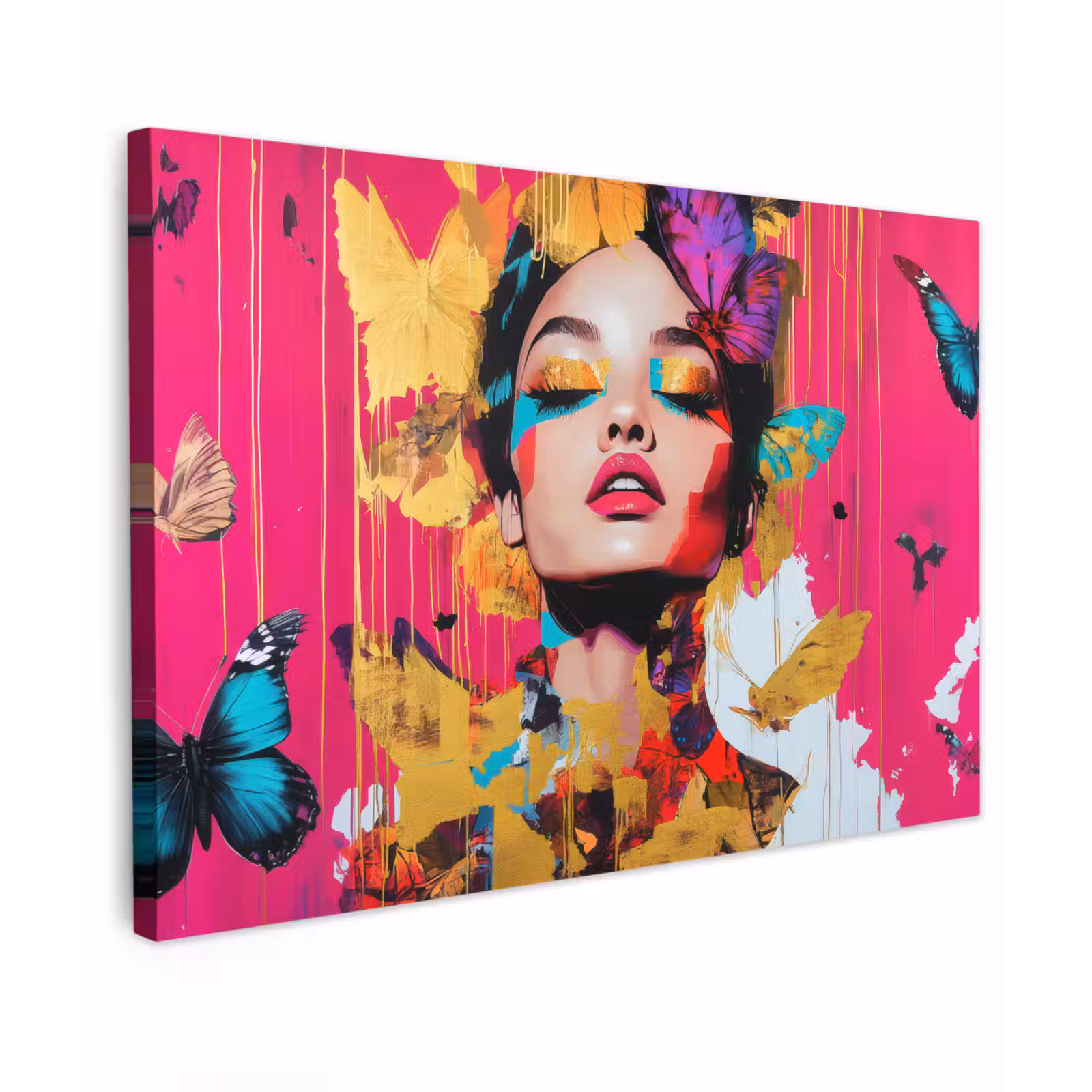 Canvas schilderij - Vrouw - Abstract - Kleurrijk — 1