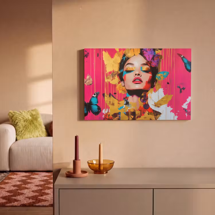 Canvas schilderij - Vrouw - Abstract - Kleurrijk — 2