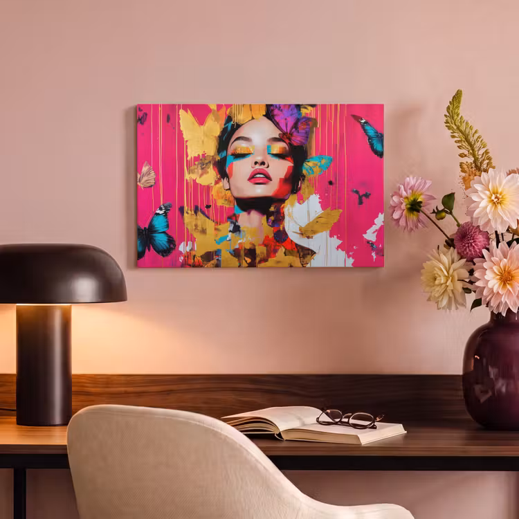 Canvas schilderij - Vrouw - Abstract - Kleurrijk — 4