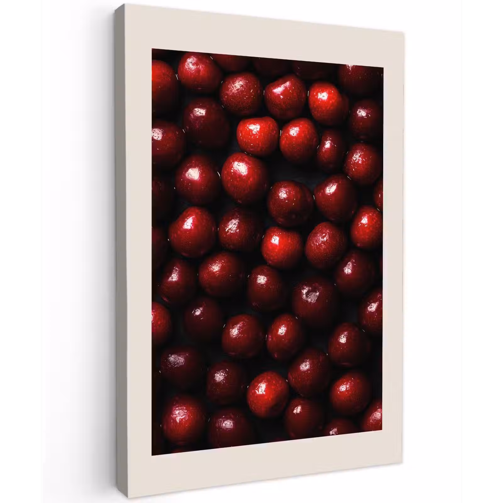 Canvas schilderij - Kersen - Rood — 1