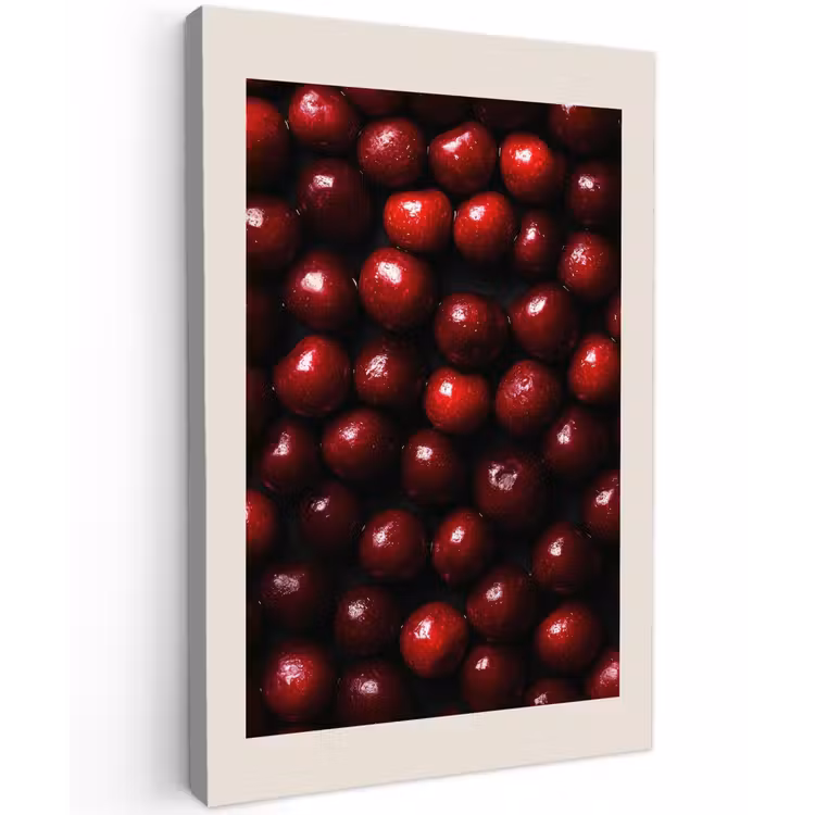 Canvas schilderij - Kersen - Rood — 1