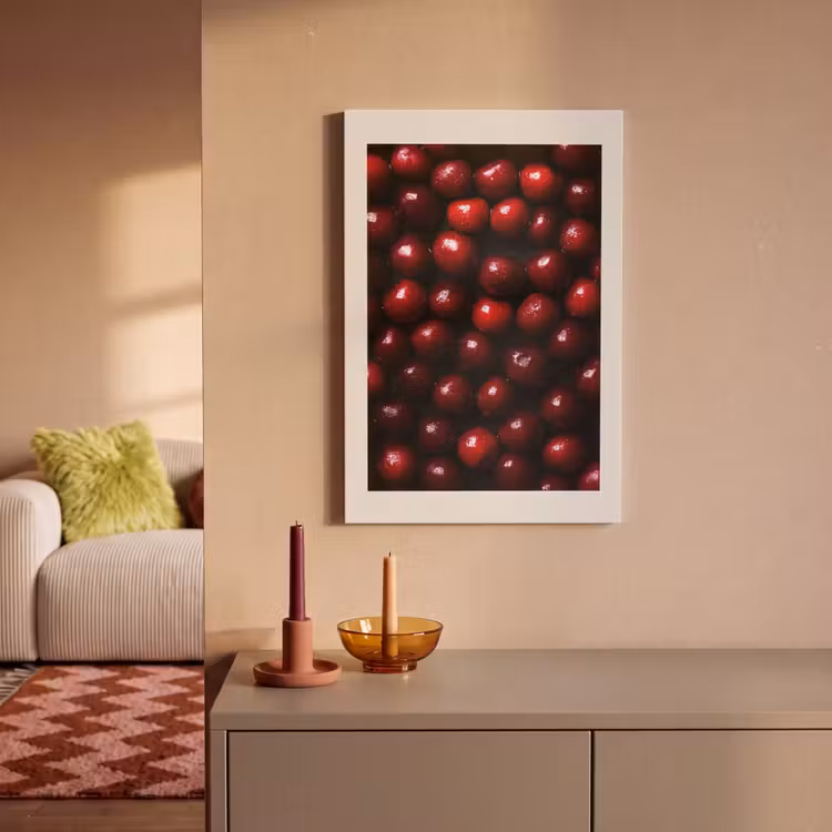Canvas schilderij - Kersen - Rood — 2
