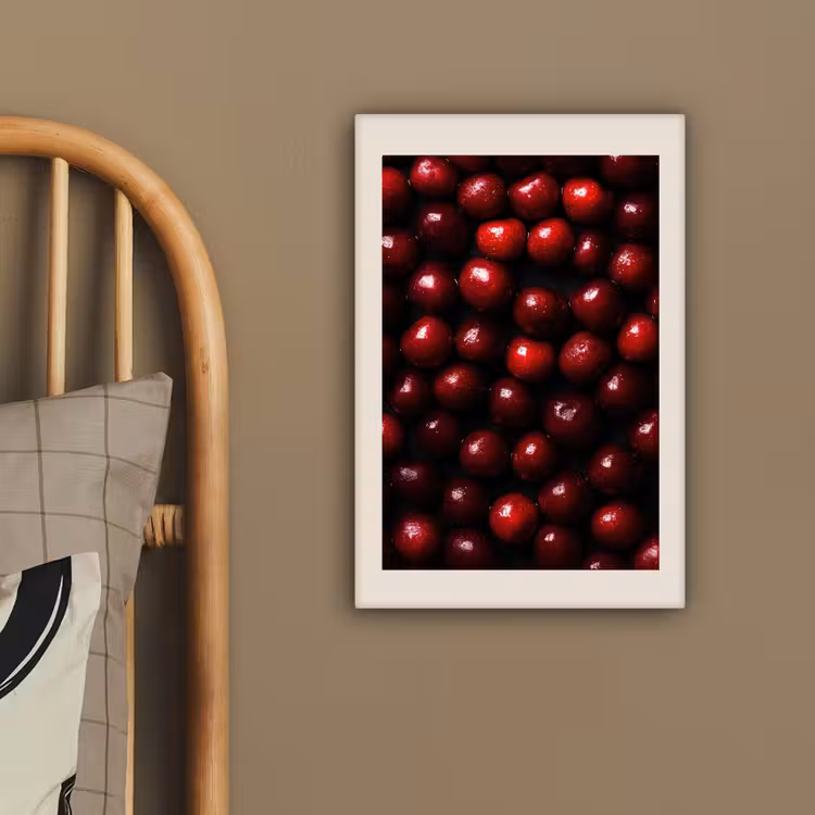 Canvas schilderij - Kersen - Rood — 3