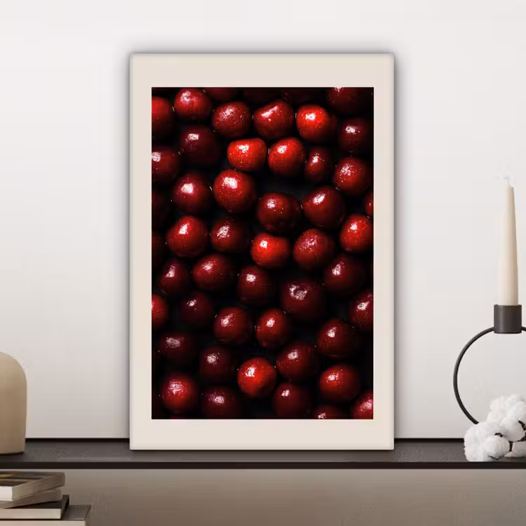 Canvas schilderij - Kersen - Rood — 5
