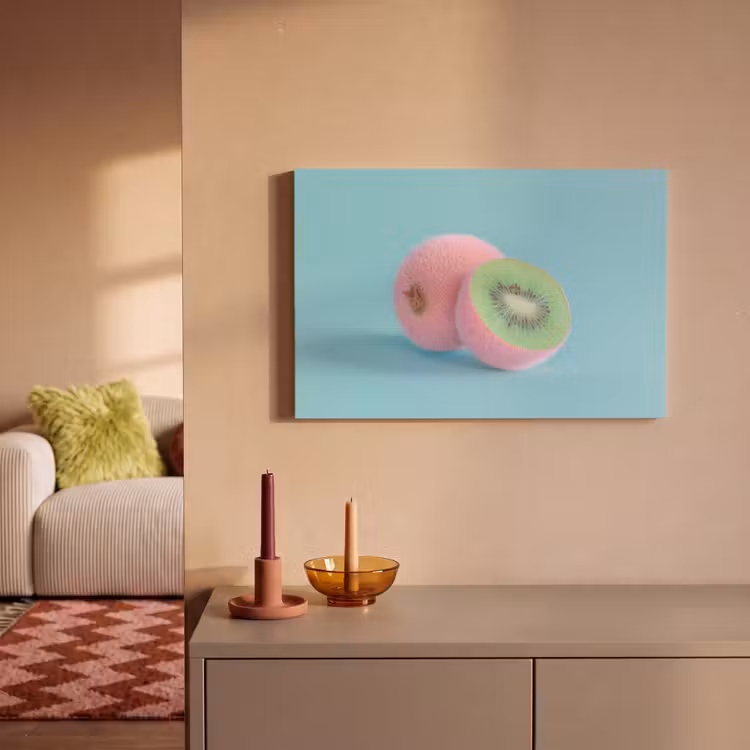 Canvas schilderij - Kiwi - Blauw - Surrealistisch — 2