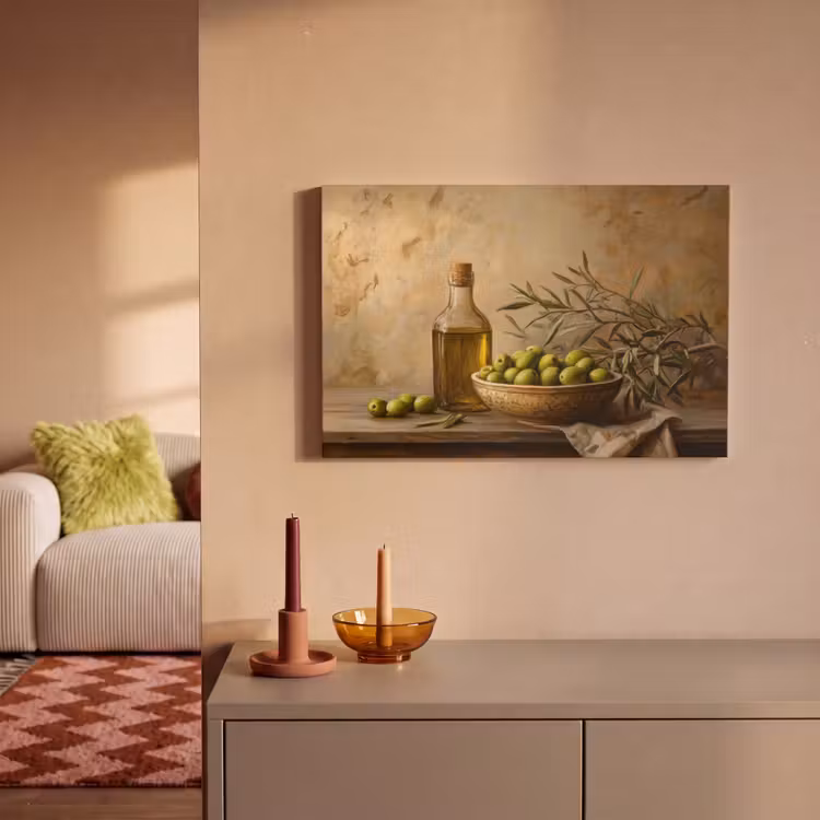 Canvas schilderij - Olijven - Stilleven - Vintage — 2