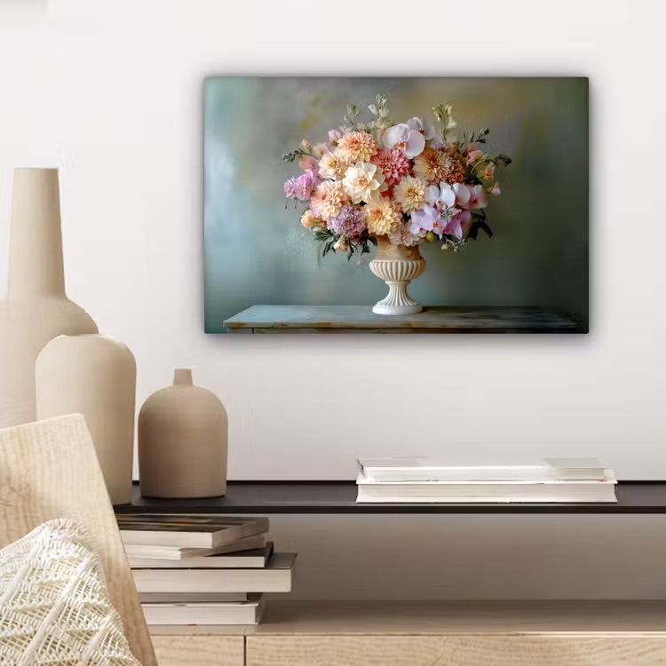 Canvas schilderij - Orchidee - Boeket - Vaas - Bloemen — 5