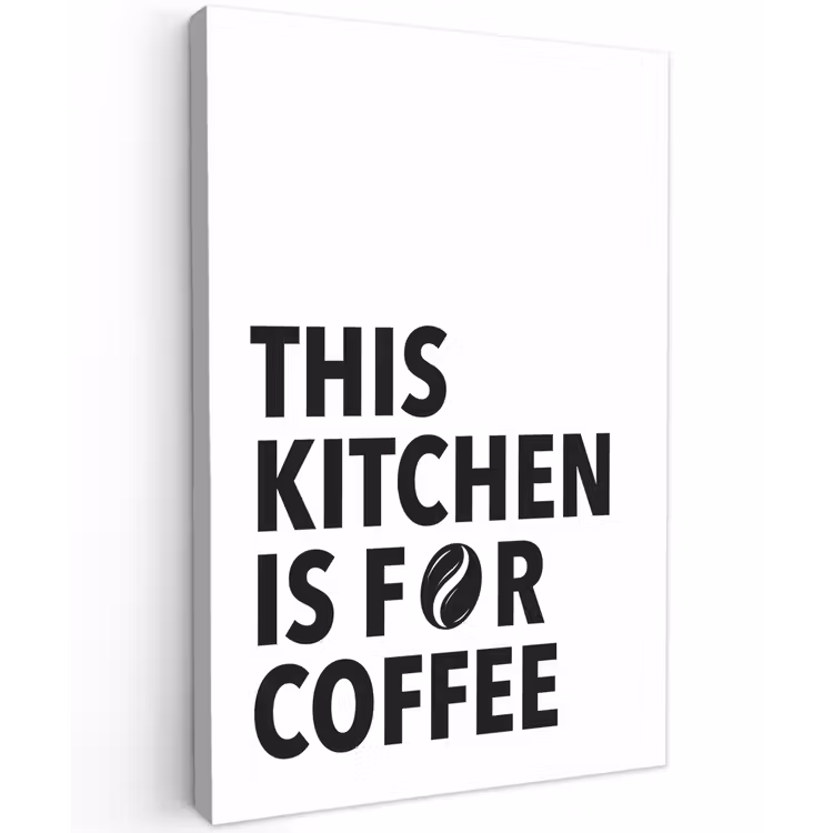 Canvas schilderij - Quotes - Koffie - Bonen - Modern — 1