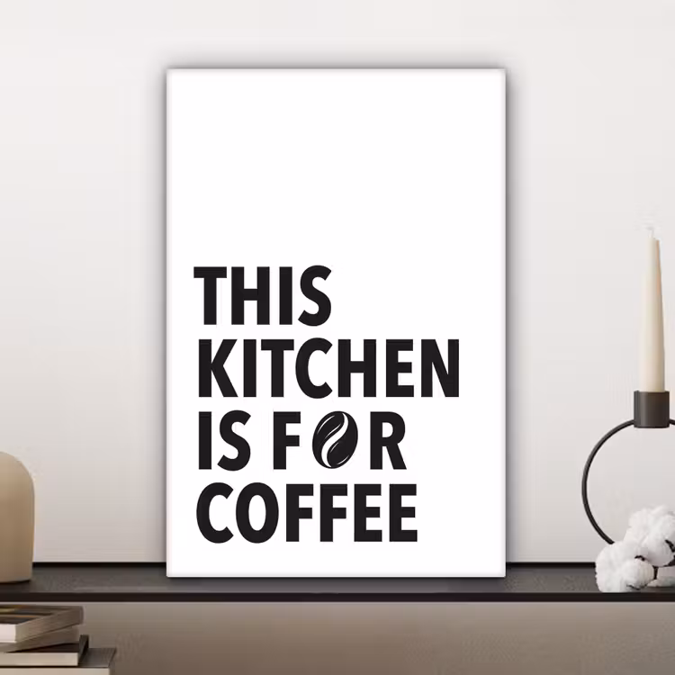 Canvas schilderij - Quotes - Koffie - Bonen - Modern — 5