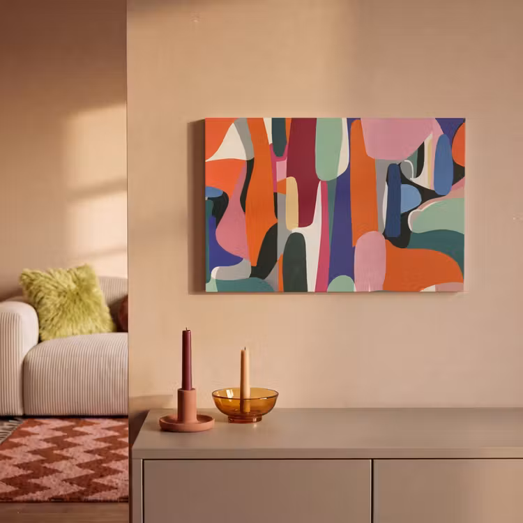 Canvas schilderij - Vormen - Ritmisch - Kleuren - Abstract — 2