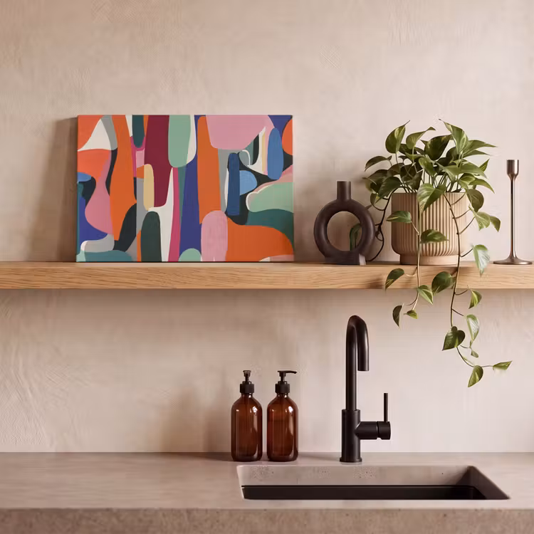 Canvas schilderij - Vormen - Ritmisch - Kleuren - Abstract — 3