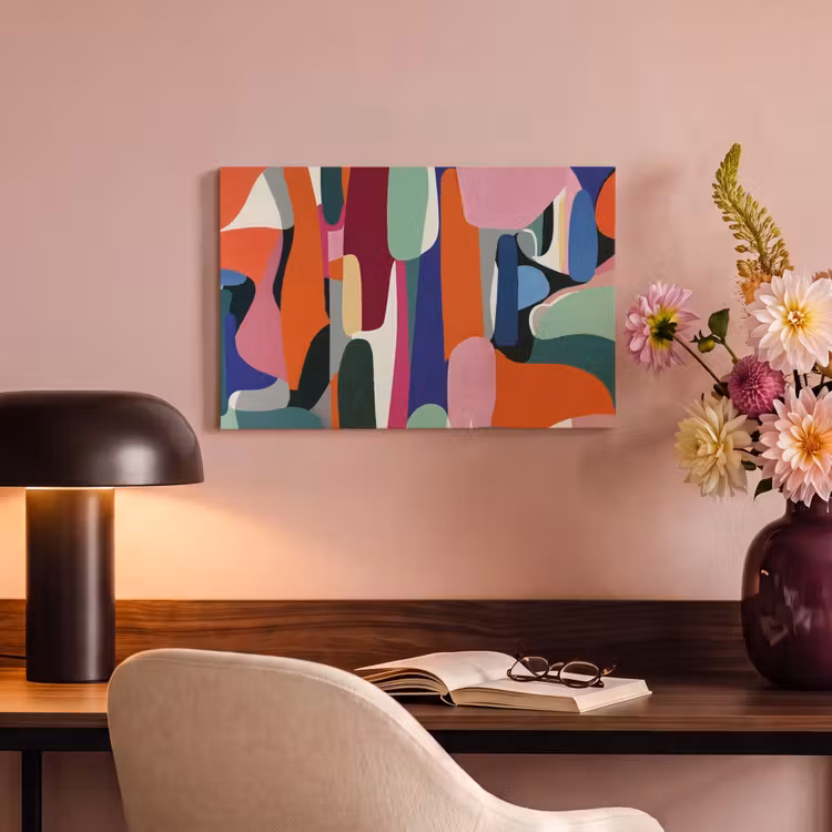 Canvas schilderij - Vormen - Ritmisch - Kleuren - Abstract — 4