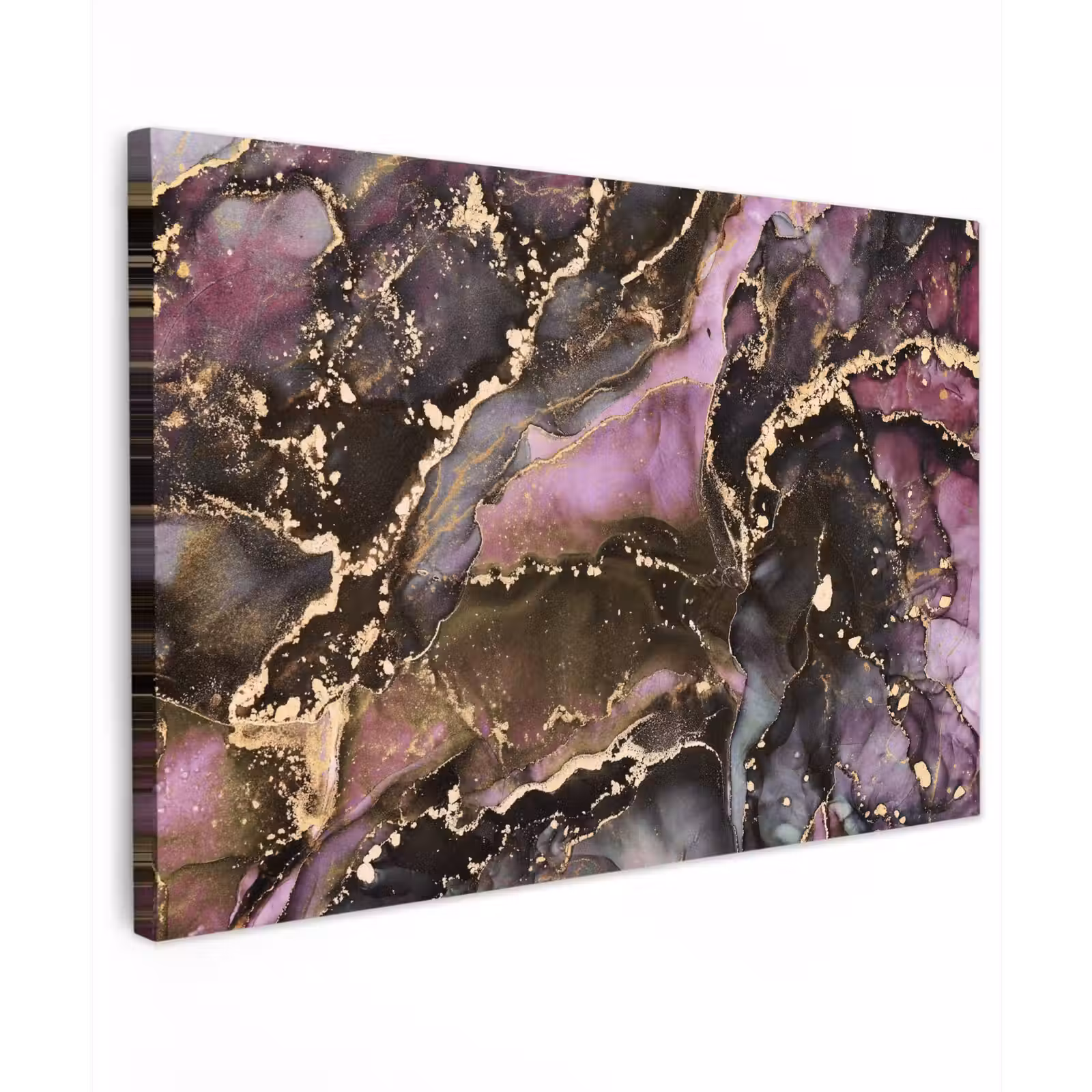 Canvas schilderij - Marmer - Gold - Steen - Abstract — 1
