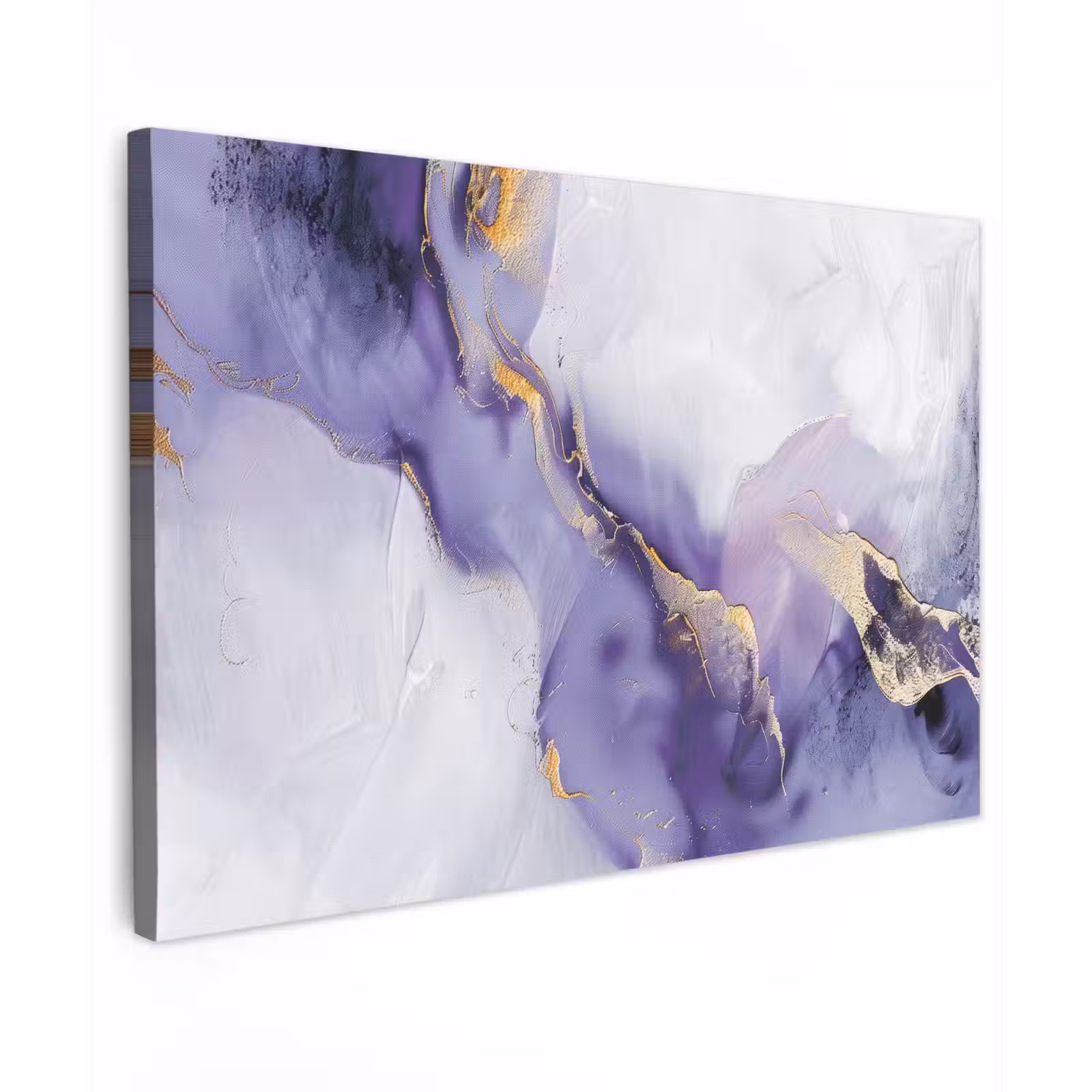 Canvas schilderij - Paars - Modern - Marmer - Abstract — 1